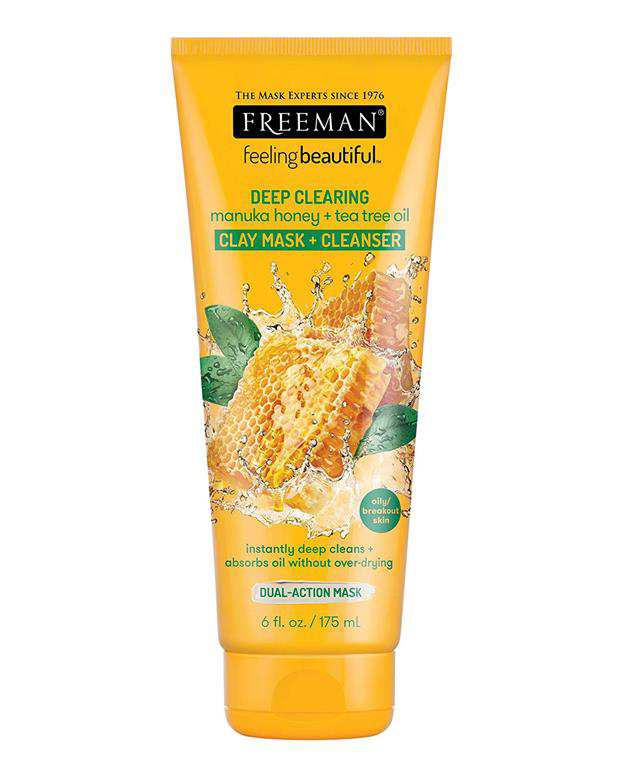 ماسک صورت خاک رسی عسل و روغن درخت چای 175ml فری من
